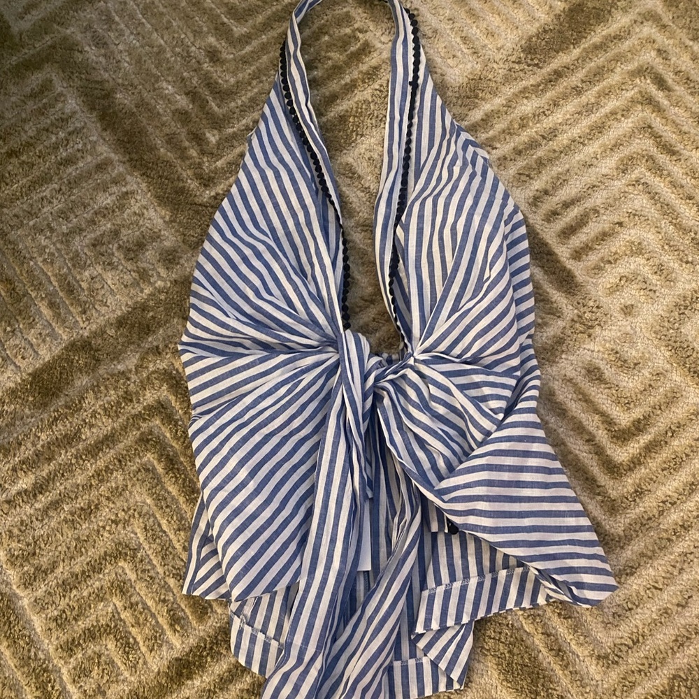 Zara new with tags striped halter top